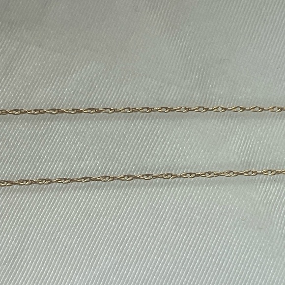14K YELLOW GOLD chain necklace VINTAGE REAL GOLD 18” - Picture 8 of 14